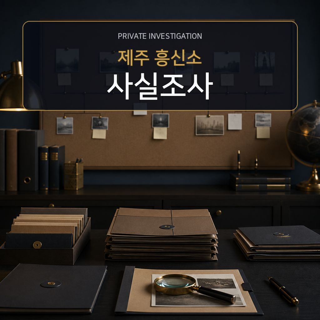 제주 사실관계 조사 전문 흥신소