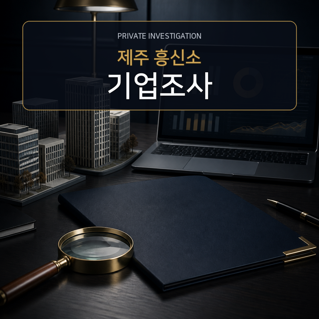 제주 기업·거래처 조사 전문 흥신소