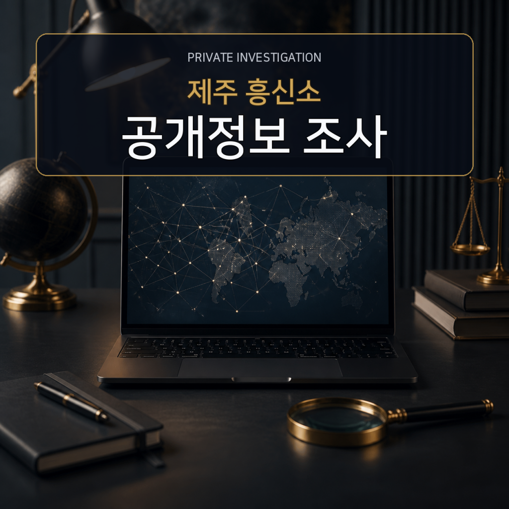 제주 디지털 공개정보 조사 전문 흥신소