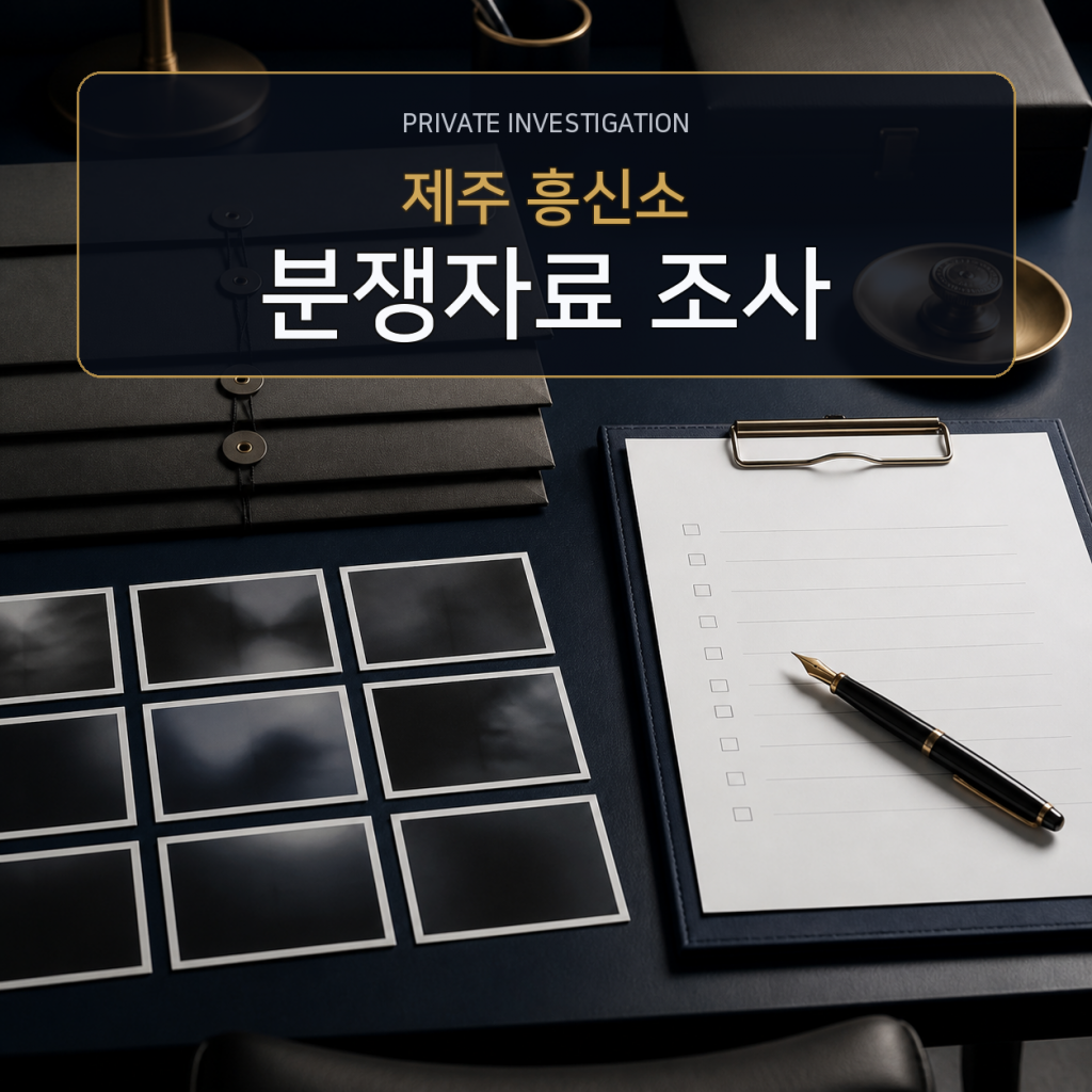 제주 분쟁자료 조사 전문 흥신소